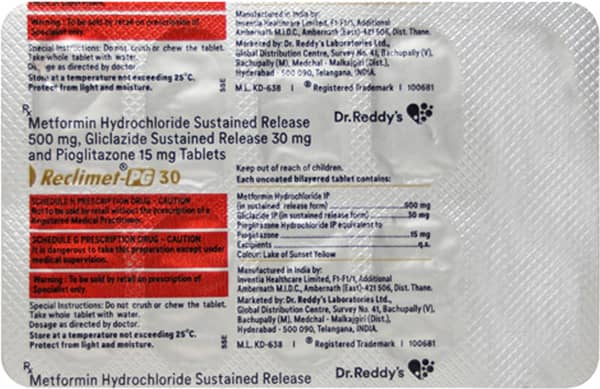 Reclimet Pg 30mg Strip Of 10 Tablets