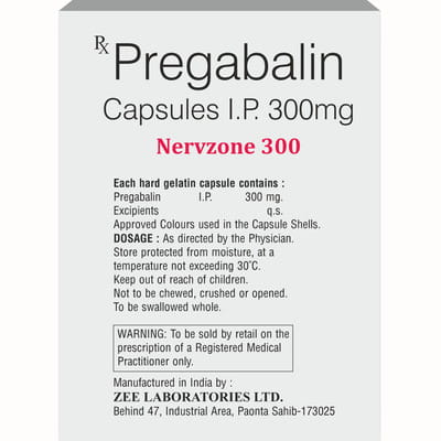 Nervzone 300mg Strip Of 10 Capsules