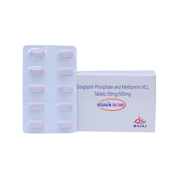 Sitajaj M 50/500mg Strip Of 10 Tablets