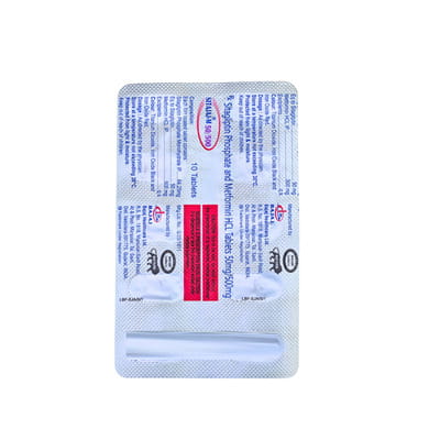 Sitajaj M 50/500mg Strip Of 10 Tablets
