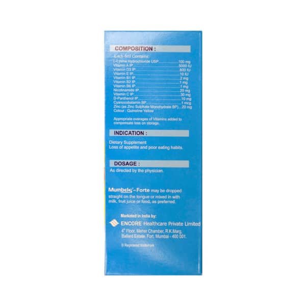 Mumbels Forte Bottle Of 150Ml Syrup