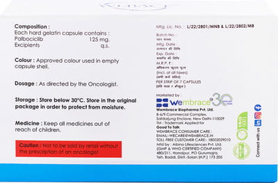 Webace 125mg Strip Of 7 Capsules