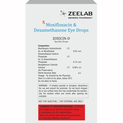 Zoxicin D Bottle Of 5ml Eye/Ear Drops