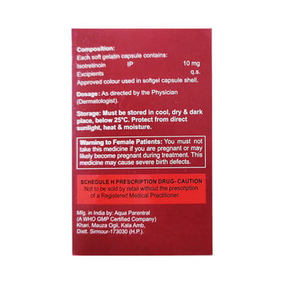 Acnetoin I 10mg Strip Of 10 Capsules