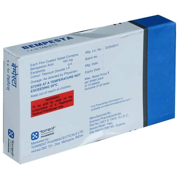 Bempesta 180mg Strip Of 10 Tablets