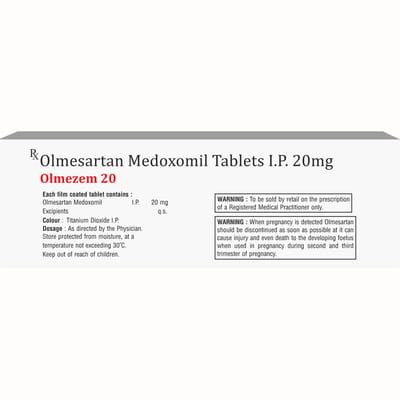 Olmezem 20mg Strip Of 10 Tablets