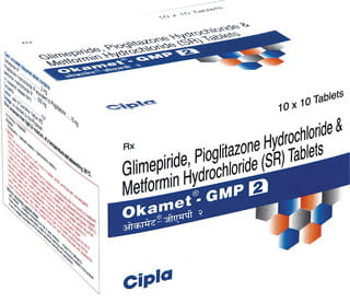 Okamet Gmp 2Mg Strip Of 10 Tablets