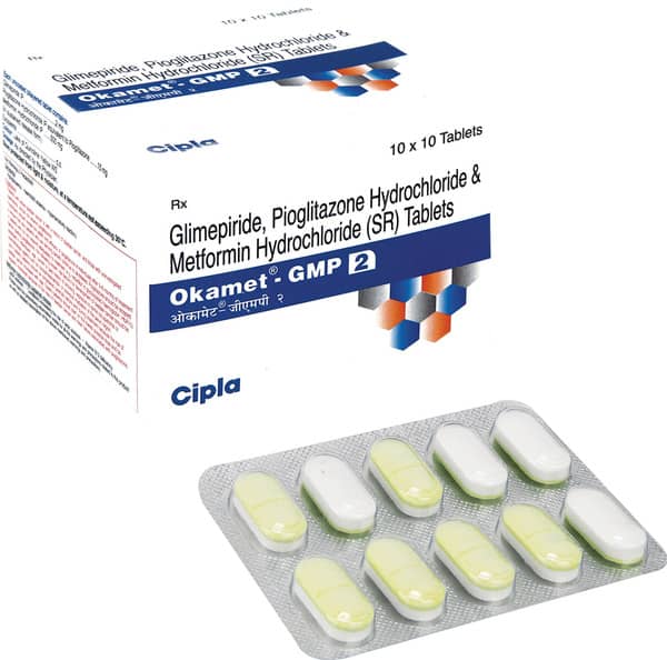 Okamet Gmp 2Mg Strip Of 10 Tablets