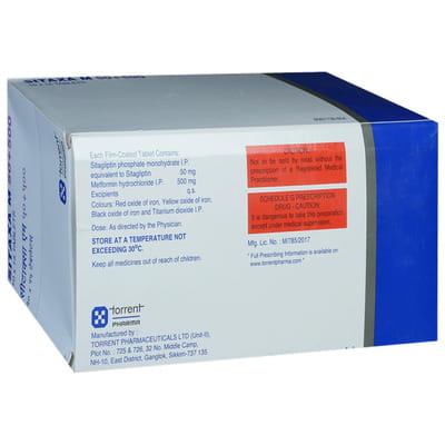 Sitaxa M 50/500mg Strip Of 15 Tablets