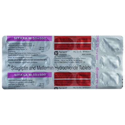 Sitaxa M 50/500mg Strip Of 15 Tablets