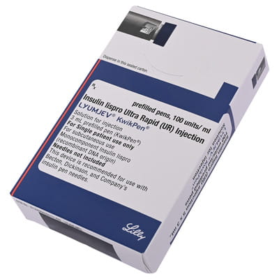 Lyumjev Kwikpen 100iu Pre Filled Pen Of 3ml Solution For Injection