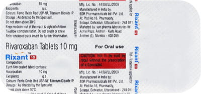 Rixant 10mg Strip Of 10 Tablets