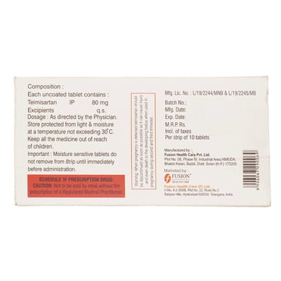 Teldawn 80mg Strip Of 10 Tablets