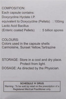 Doxypal Dr 100mg Strip Of 8 Capsules