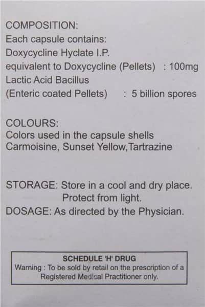 Doxypal Dr 100mg Strip Of 8 Capsules