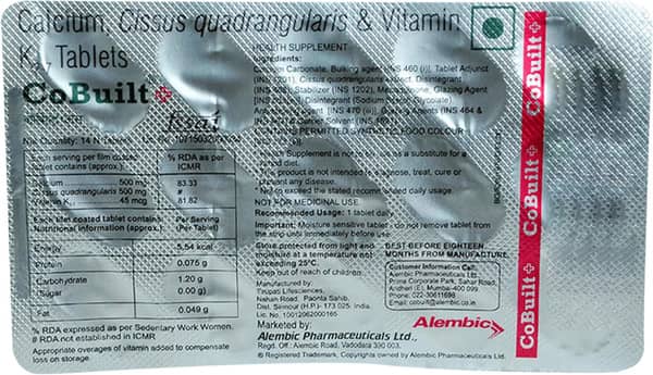 Cobuilt Plus Strip Of 14 Tablets