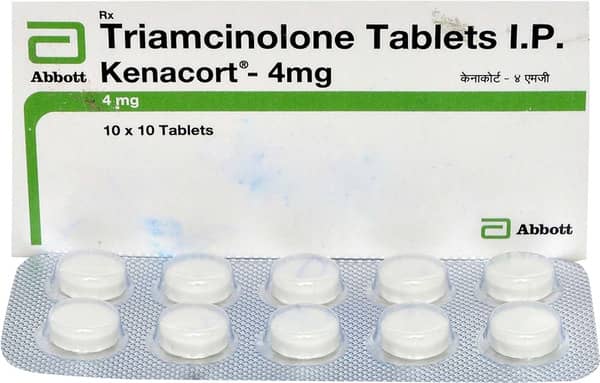 Kenacort 4mg Strip Of 15 Tablets