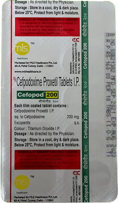 Cefopod 200mg Strip Of 10 Tablets