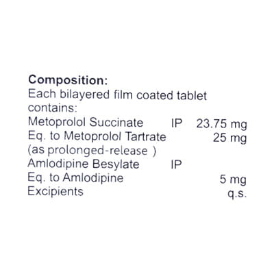 Metapol Am 25mg Strip Of 10 Tablets