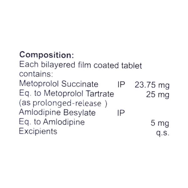 Metapol Am 25mg Strip Of 10 Tablets