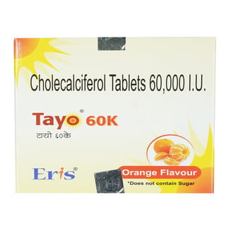 Tayo 60K Orange Flavour Strip Of 12 Chewable Tablets