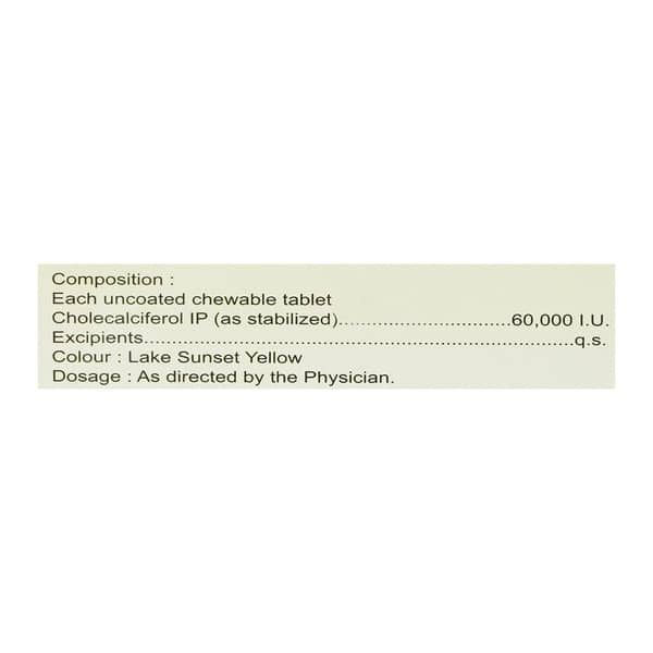 Tayo 60K Orange Flavour Strip Of 12 Chewable Tablets