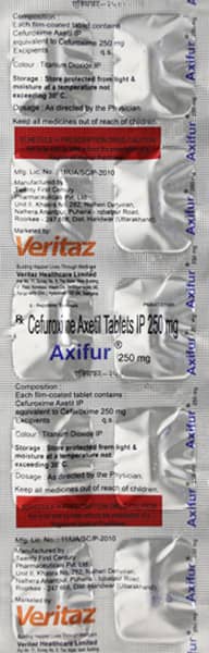 Axifur 250 Mg Tablet 10