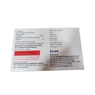 Itradus 200mg Strip Of 10 Capsules