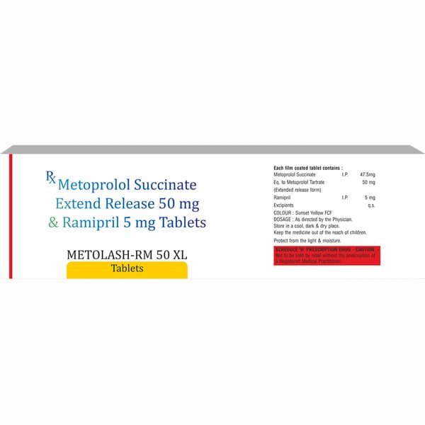 Metolash Rm 50Mg Xl Strip Of 10 Tablets