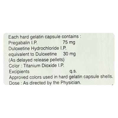 Pregalin D 75/30 Strip Of 10 Capsules