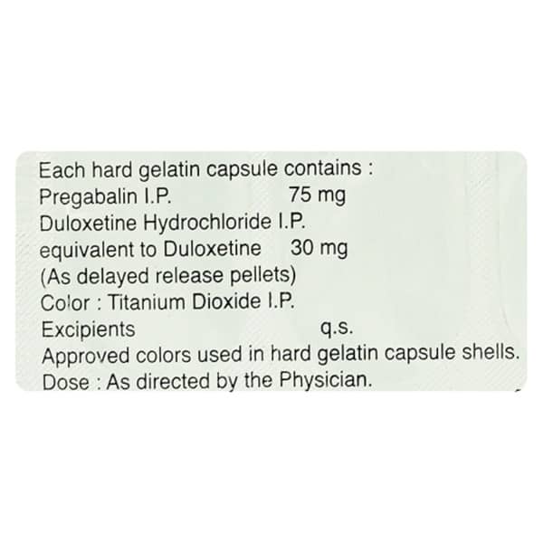 Pregalin D 75/30 Strip Of 10 Capsules