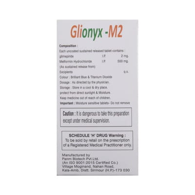 Glionyx M2 Strip Of 10 Tablets
