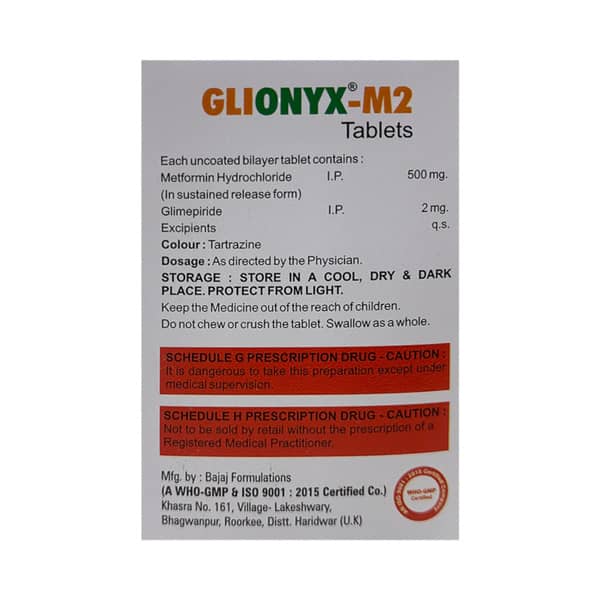 Glionyx M2 Strip Of 10 Tablets