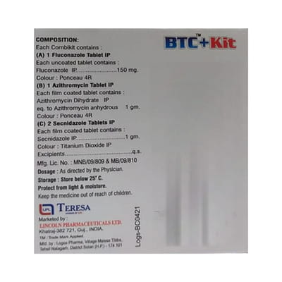 Btc Plus Kit Strip Of 4 Tablet Combikit