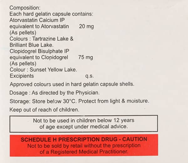 Atorfit Cv 20mg Strip Of 15 Capsules