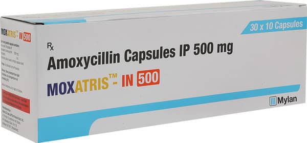 Moxatris In 500mg Strip Of 10 Capsules