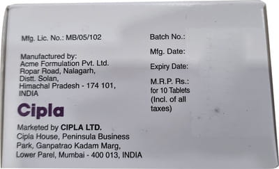 Dydrolady 10mg Strip Of 10 Tablets