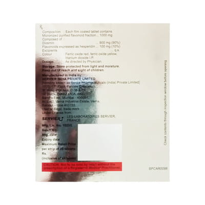 Daflon 1000mg Strip Of 20 Tablets