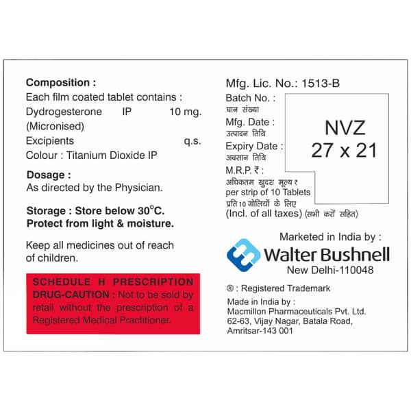 Gestanol 10mg Strip Of 10 Tablets