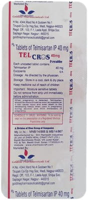 Telcros 40mg Strip Of 10 Tablets