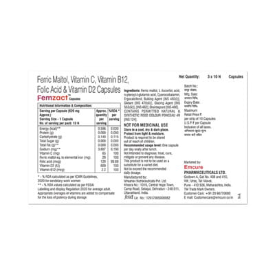 Femzact Strip Of 10 Capsules