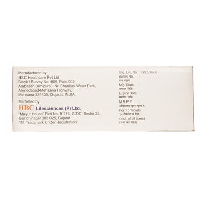 Olcure Beta 50mg Strip Of 15 Tablets