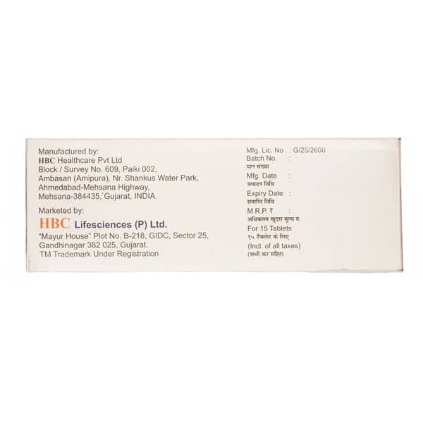 Olcure Beta 50mg Strip Of 15 Tablets