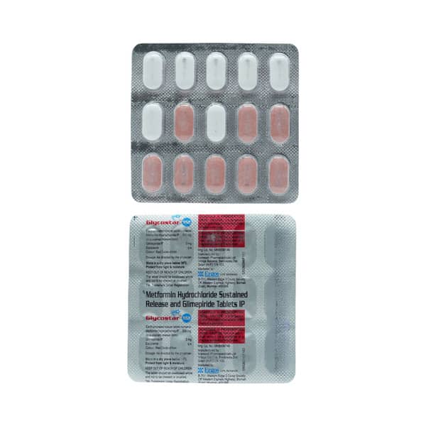 Glycostar M 2Mg Strip Of 15 Tablets