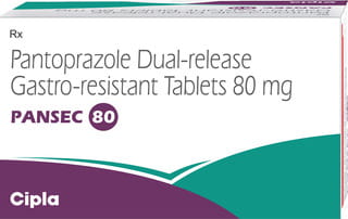 Pansec 80Mg Strip Of 15 Tablets
