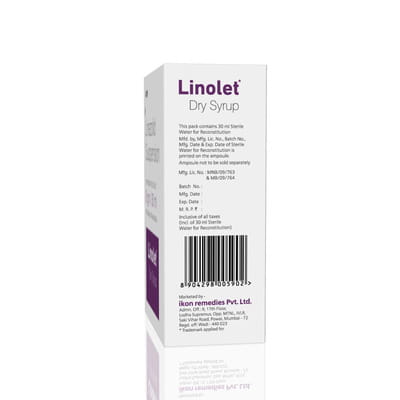 Linolet 100mg Bottle Of 30ml Dry Syrup