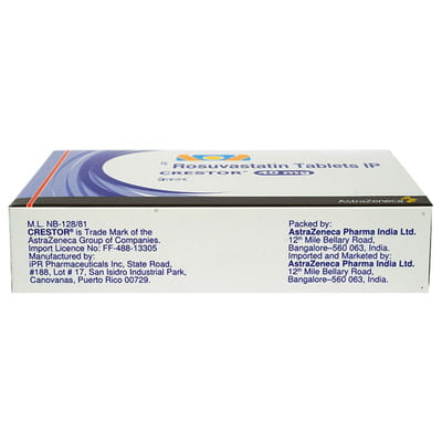 Crestor 40mg Strip Of 15 Tablets