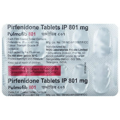 Pulmofib 801mg Strip Of 10 Tablets