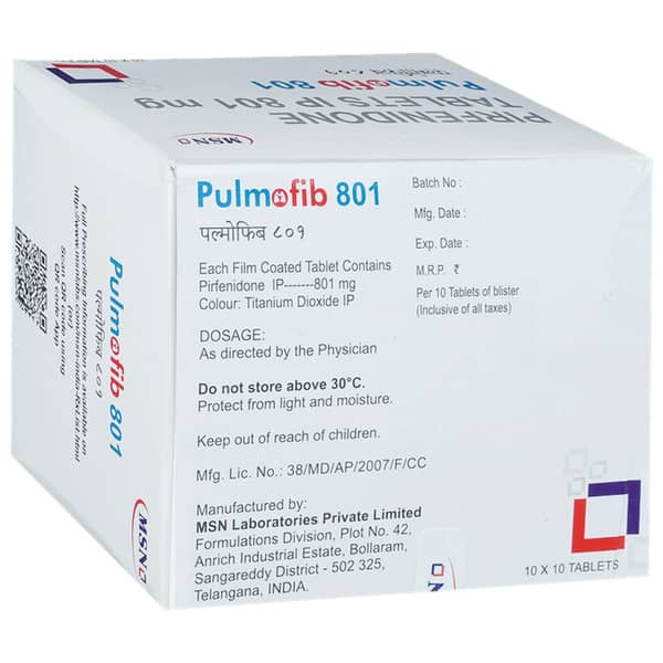 Pulmofib 801mg Strip Of 10 Tablets