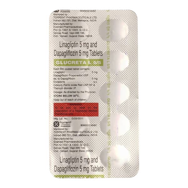 Glucreta L 5/5mg Strip Of 10 Tablets
